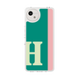 スリムプロテクションケース［ オリジナル - initial color line - H green ］