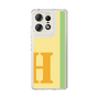 スリムプロテクションケース［ オリジナル - initial color line - H yellow ］