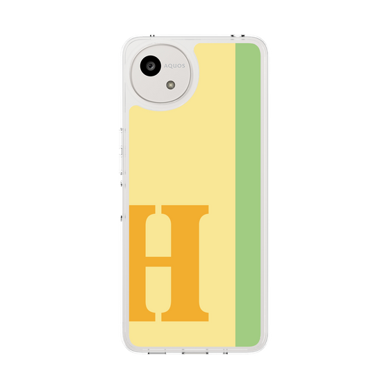 スリムプロテクションケース［ オリジナル - initial color line - H yellow ］