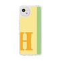 スリムプロテクションケース［ オリジナル - initial color line - H yellow ］