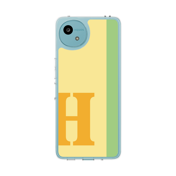 スリムプロテクションケース［ オリジナル - initial color line - H yellow ］