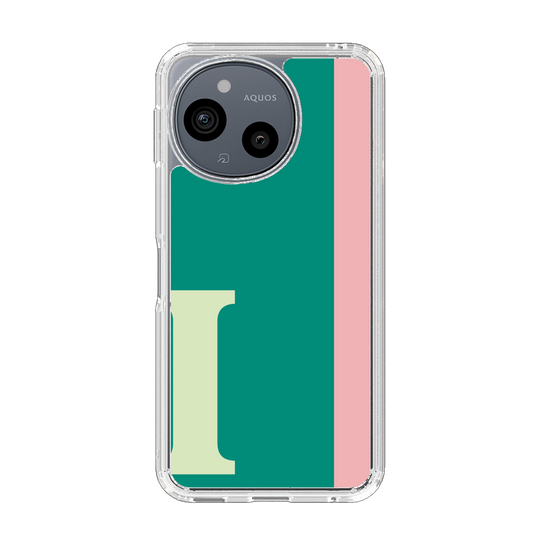 スリムプロテクションケース［ オリジナル - initial color line - I green ］