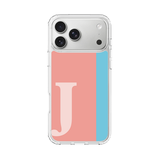 スリムプロテクションケース［ オリジナル - initial color line - J pink ］