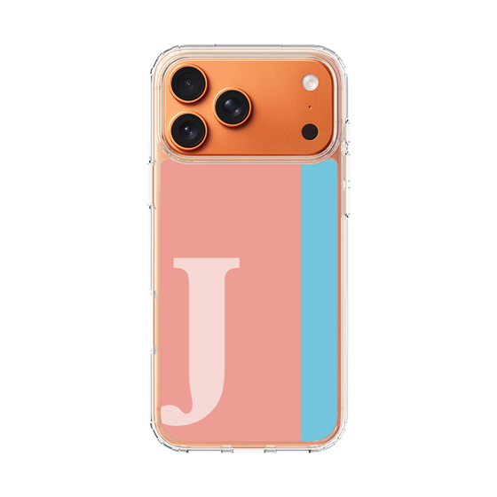 スリムプロテクションケース［ オリジナル - initial color line - J pink ］