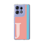 スリムプロテクションケース［ オリジナル - initial color line - J pink ］