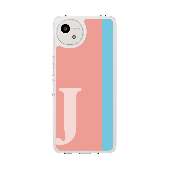 スリムプロテクションケース［ オリジナル - initial color line - J pink ］