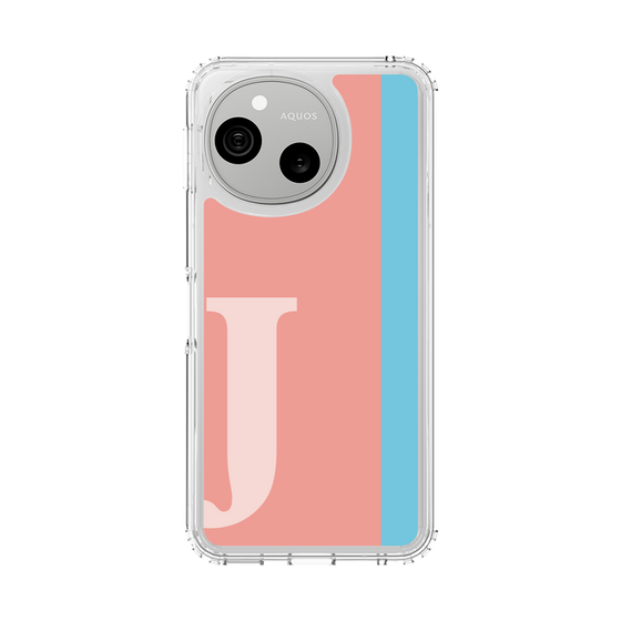 スリムプロテクションケース［ オリジナル - initial color line - J pink ］