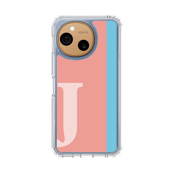 スリムプロテクションケース［ オリジナル - initial color line - J pink ］