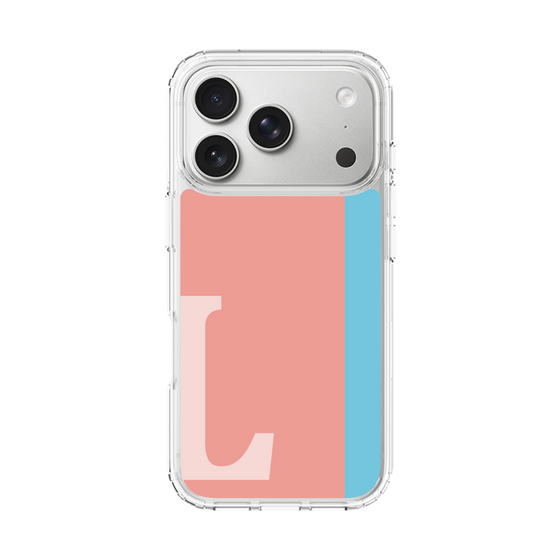 スリムプロテクションケース［ オリジナル - initial color line - L pink ］