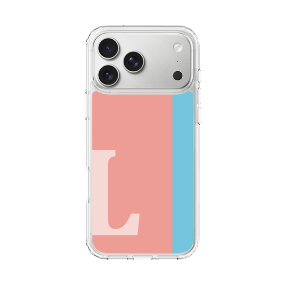 スリムプロテクションケース［ オリジナル - initial color line - L pink ］