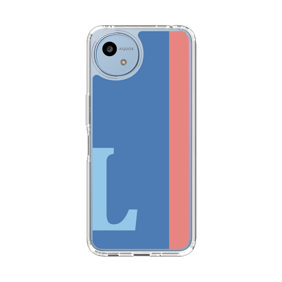 スリムプロテクションケース［ オリジナル - initial color line - L blue ］