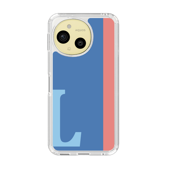 スリムプロテクションケース［ オリジナル - initial color line - L blue ］