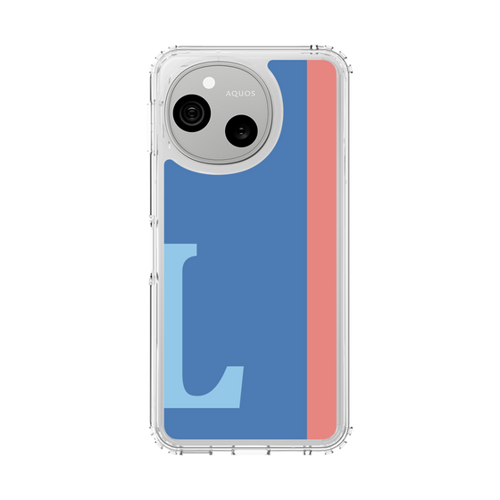 スリムプロテクションケース［ オリジナル - initial color line - L blue ］