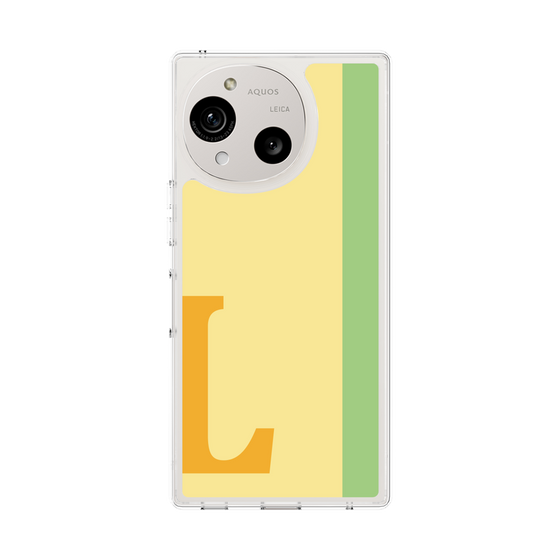 スリムプロテクションケース［ オリジナル - initial color line - L yellow ］