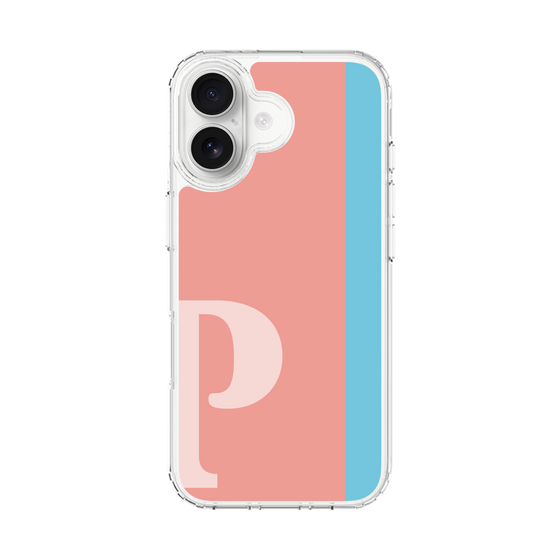スリムプロテクションケース［ オリジナル - initial color line - P pink ］