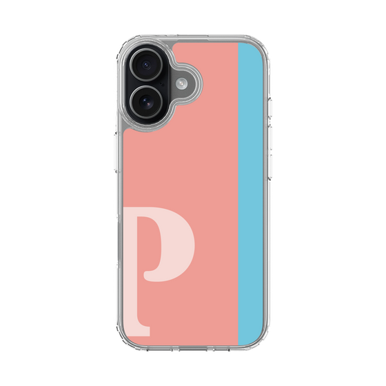 スリムプロテクションケース［ オリジナル - initial color line - P pink ］