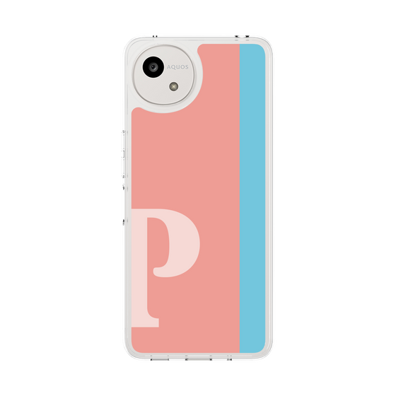 スリムプロテクションケース［ オリジナル - initial color line - P pink ］
