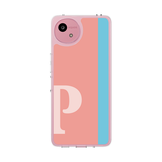 スリムプロテクションケース［ オリジナル - initial color line - P pink ］