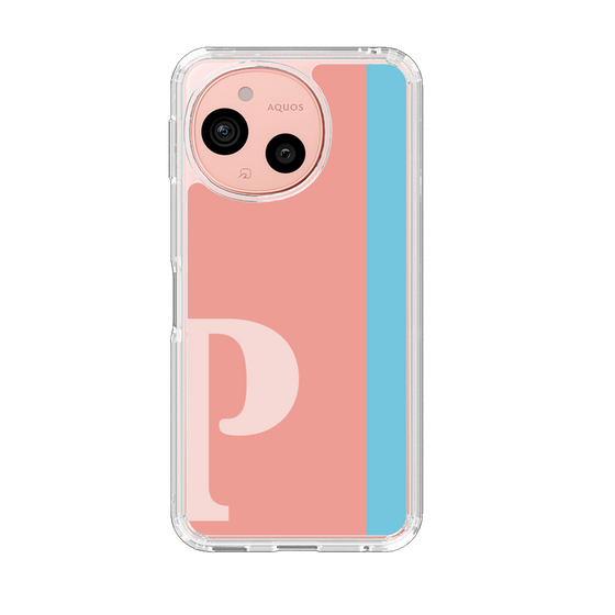 スリムプロテクションケース［ オリジナル - initial color line - P pink ］