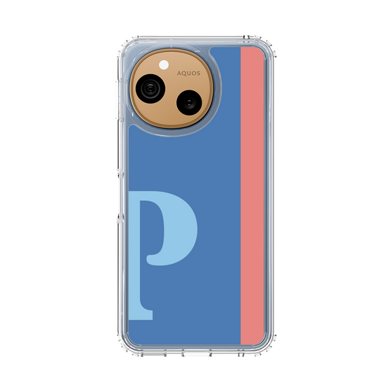 スリムプロテクションケース［ オリジナル - initial color line - P blue ］