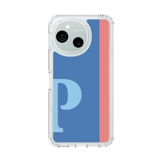 スリムプロテクションケース［ オリジナル - initial color line - P blue ］