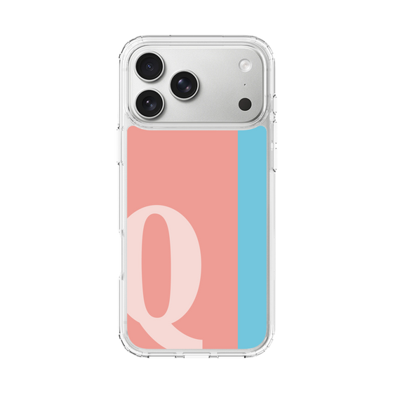 スリムプロテクションケース［ オリジナル - initial color line - Q pink ］