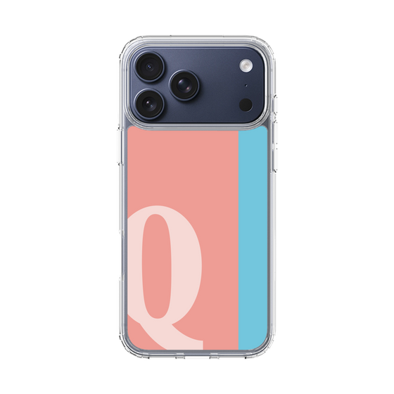 スリムプロテクションケース［ オリジナル - initial color line - Q pink ］