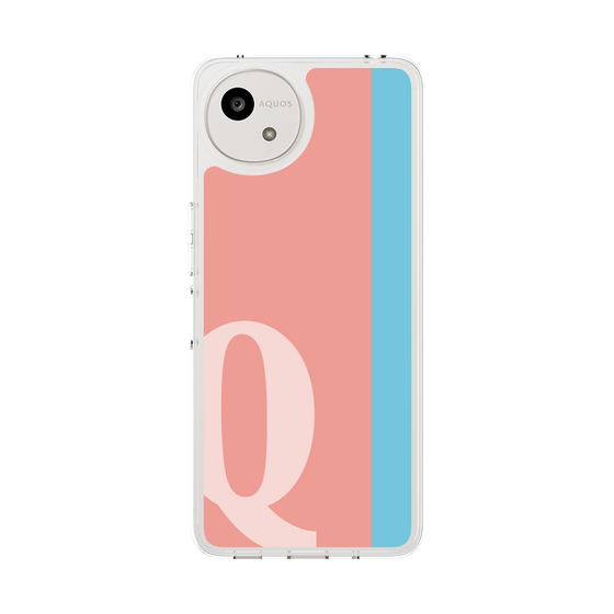 スリムプロテクションケース［ オリジナル - initial color line - Q pink ］