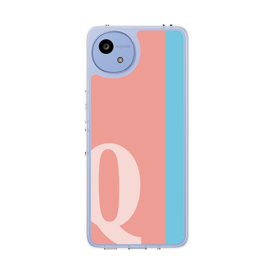 スリムプロテクションケース［ オリジナル - initial color line - Q pink ］
