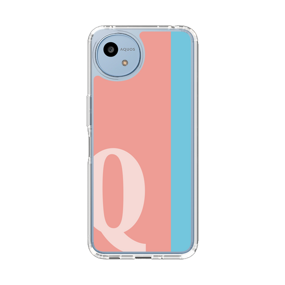 スリムプロテクションケース［ オリジナル - initial color line - Q pink ］