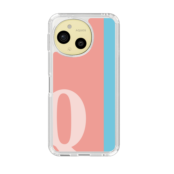 スリムプロテクションケース［ オリジナル - initial color line - Q pink ］