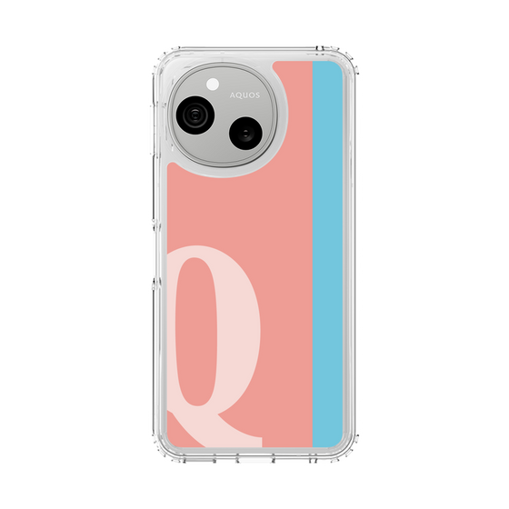 スリムプロテクションケース［ オリジナル - initial color line - Q pink ］