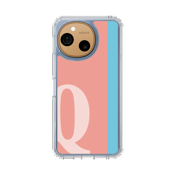 スリムプロテクションケース［ オリジナル - initial color line - Q pink ］