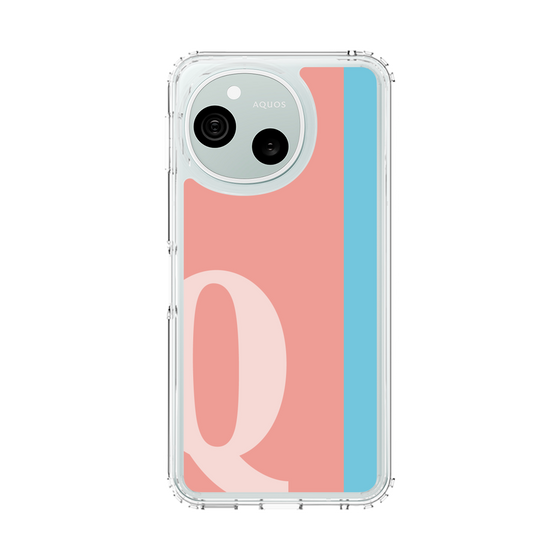 スリムプロテクションケース［ オリジナル - initial color line - Q pink ］