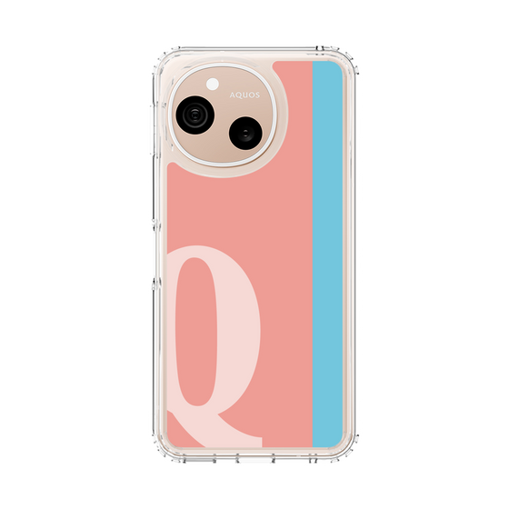 スリムプロテクションケース［ オリジナル - initial color line - Q pink ］