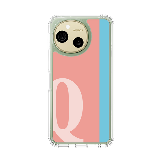 スリムプロテクションケース［ オリジナル - initial color line - Q pink ］