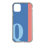 スリムプロテクションケース［ オリジナル - initial color line - Q blue ］