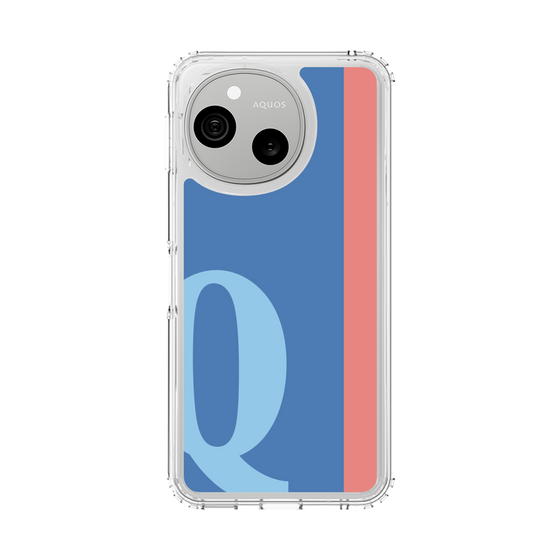 スリムプロテクションケース［ オリジナル - initial color line - Q blue ］