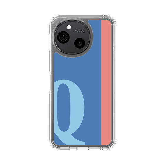 スリムプロテクションケース［ オリジナル - initial color line - Q blue ］