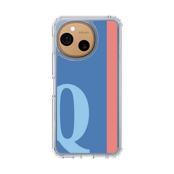 スリムプロテクションケース［ オリジナル - initial color line - Q blue ］