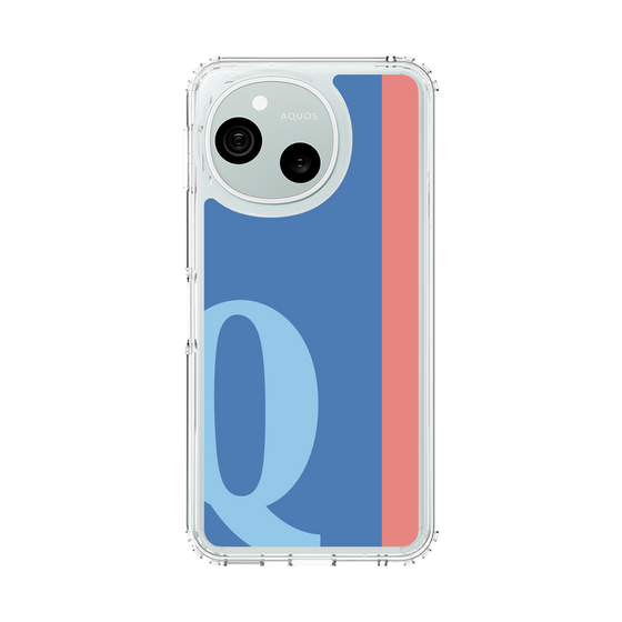 スリムプロテクションケース［ オリジナル - initial color line - Q blue ］