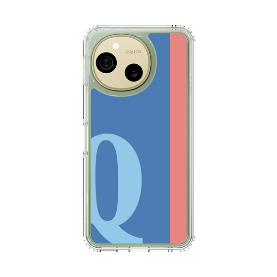 スリムプロテクションケース［ オリジナル - initial color line - Q blue ］