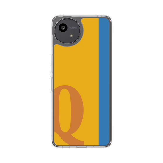 スリムプロテクションケース［ オリジナル - initial color line - Q orange ］
