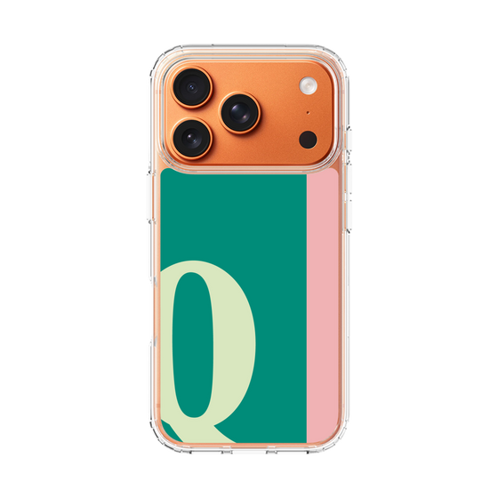 スリムプロテクションケース［ オリジナル - initial color line - Q green ］