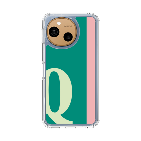 スリムプロテクションケース［ オリジナル - initial color line - Q green ］