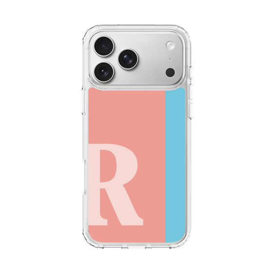 スリムプロテクションケース［ オリジナル - initial color line - R pink ］