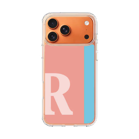 スリムプロテクションケース［ オリジナル - initial color line - R pink ］