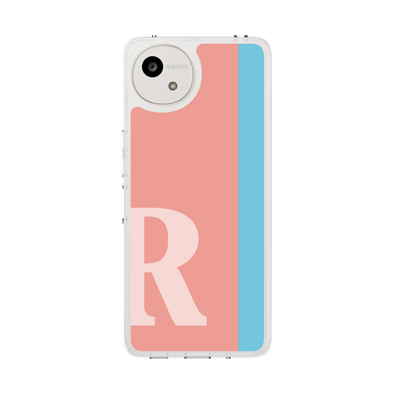 スリムプロテクションケース［ オリジナル - initial color line - R pink ］