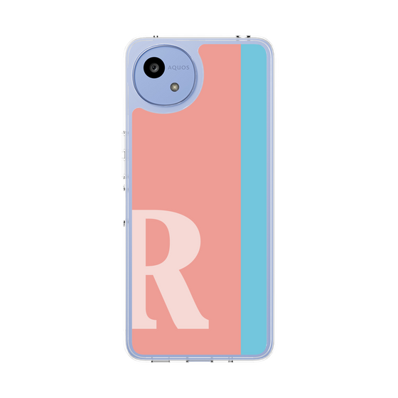 スリムプロテクションケース［ オリジナル - initial color line - R pink ］