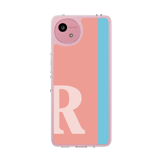 スリムプロテクションケース［ オリジナル - initial color line - R pink ］